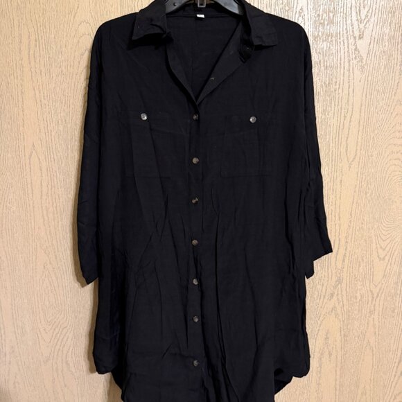Unknown Dresses & Skirts - Women’s Lightweight T-shirt Dress, Black, Large